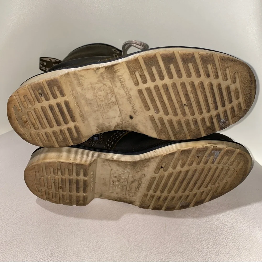 Dr. Marten's Industrial Steel Toe Women's Size 6 Maple Brown Slip Resistant Zip - Picture 13 of 16